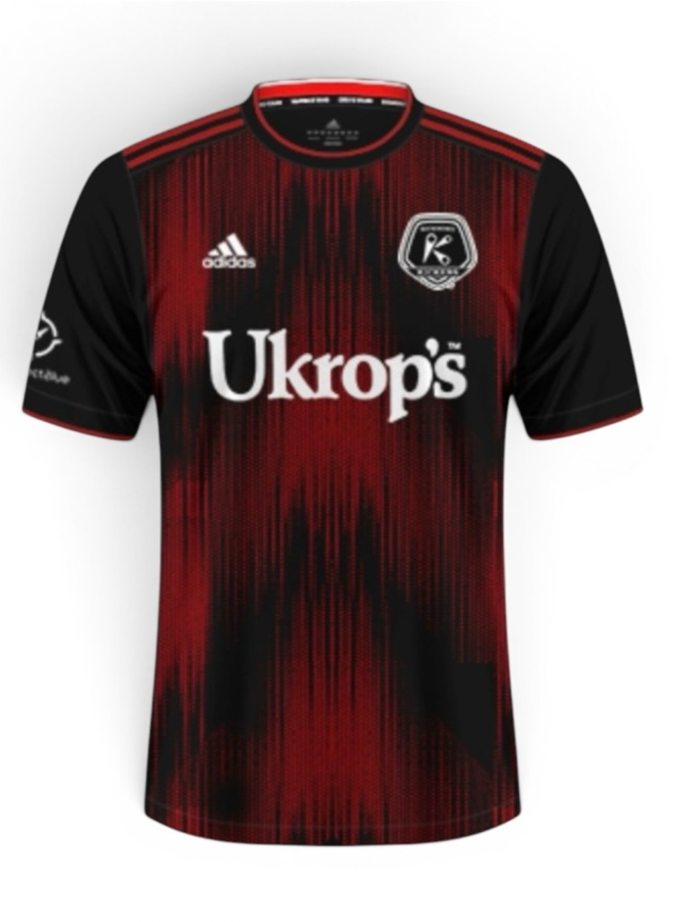 Richmond Kickers 2023 Away Jersey The Red Night adidas XL Red Black Soccer
